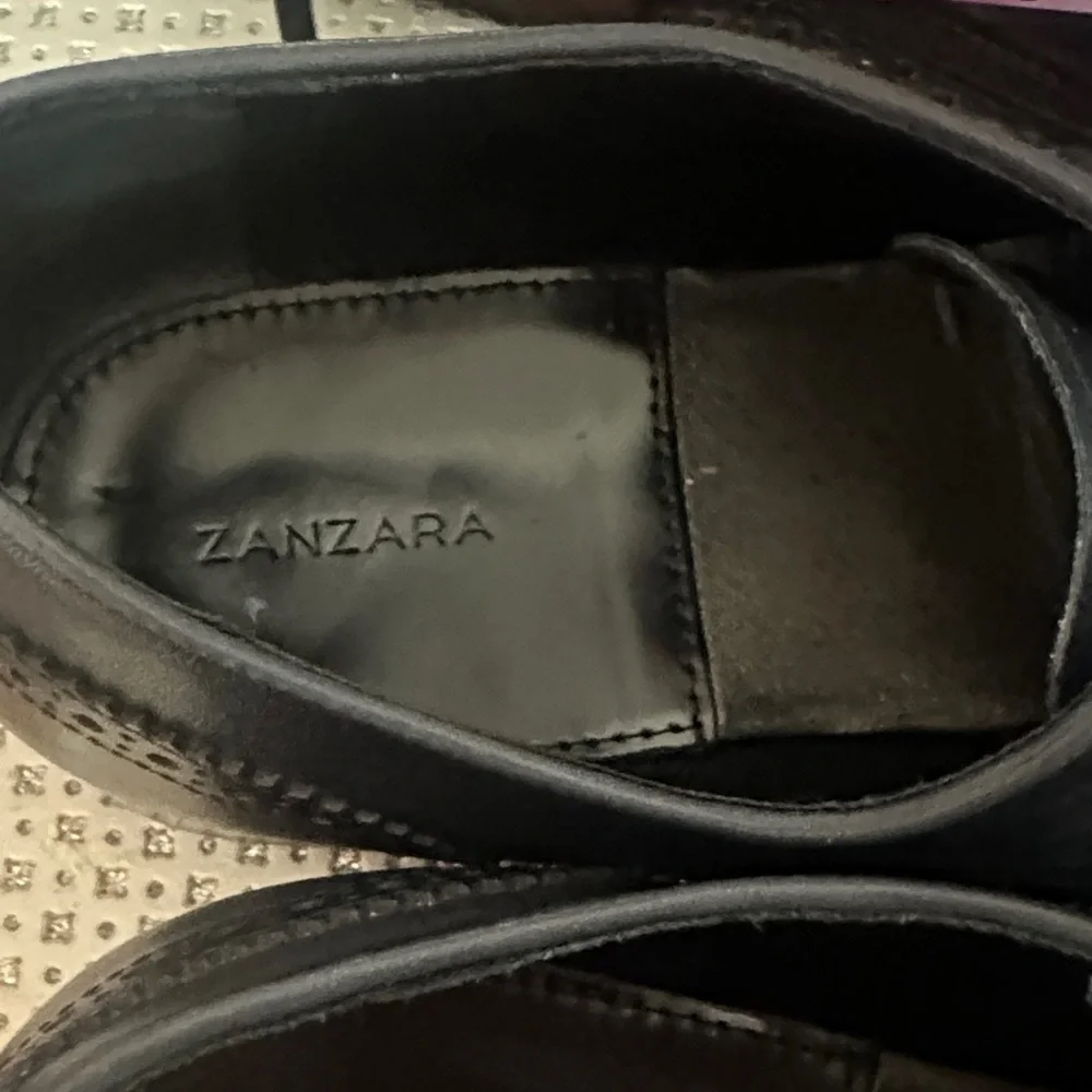 Zanzara Classic Navy Blue Oxford Shoes, Size 12